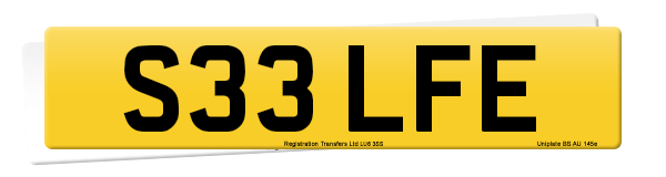 Registration number S33 LFE